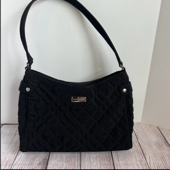 Vera Bradley Black Quilted Shoulder Bag - Picture 2 of 8